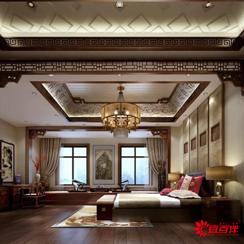 新中式家具搭配窗帘